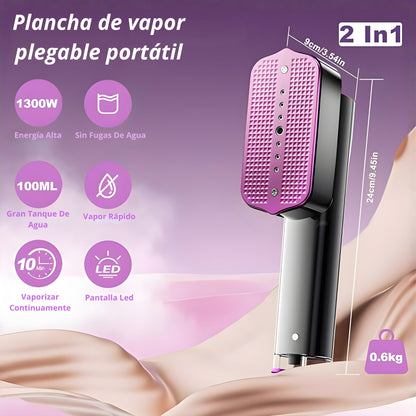 Plancha Vertical Vapor Portátil 2 en 1