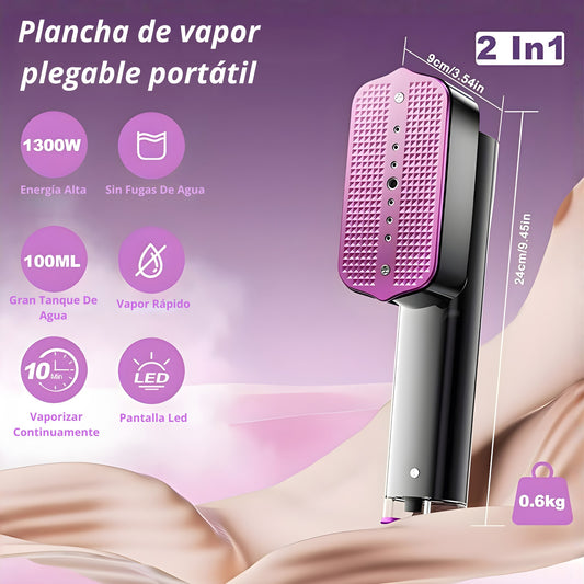 Plancha Vertical Vapor Portátil 2 en 1